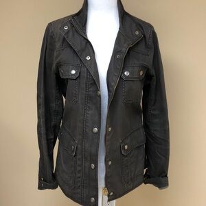 J. Crew Dark Brown Utility Jacket SZ(Small)Great Condition)